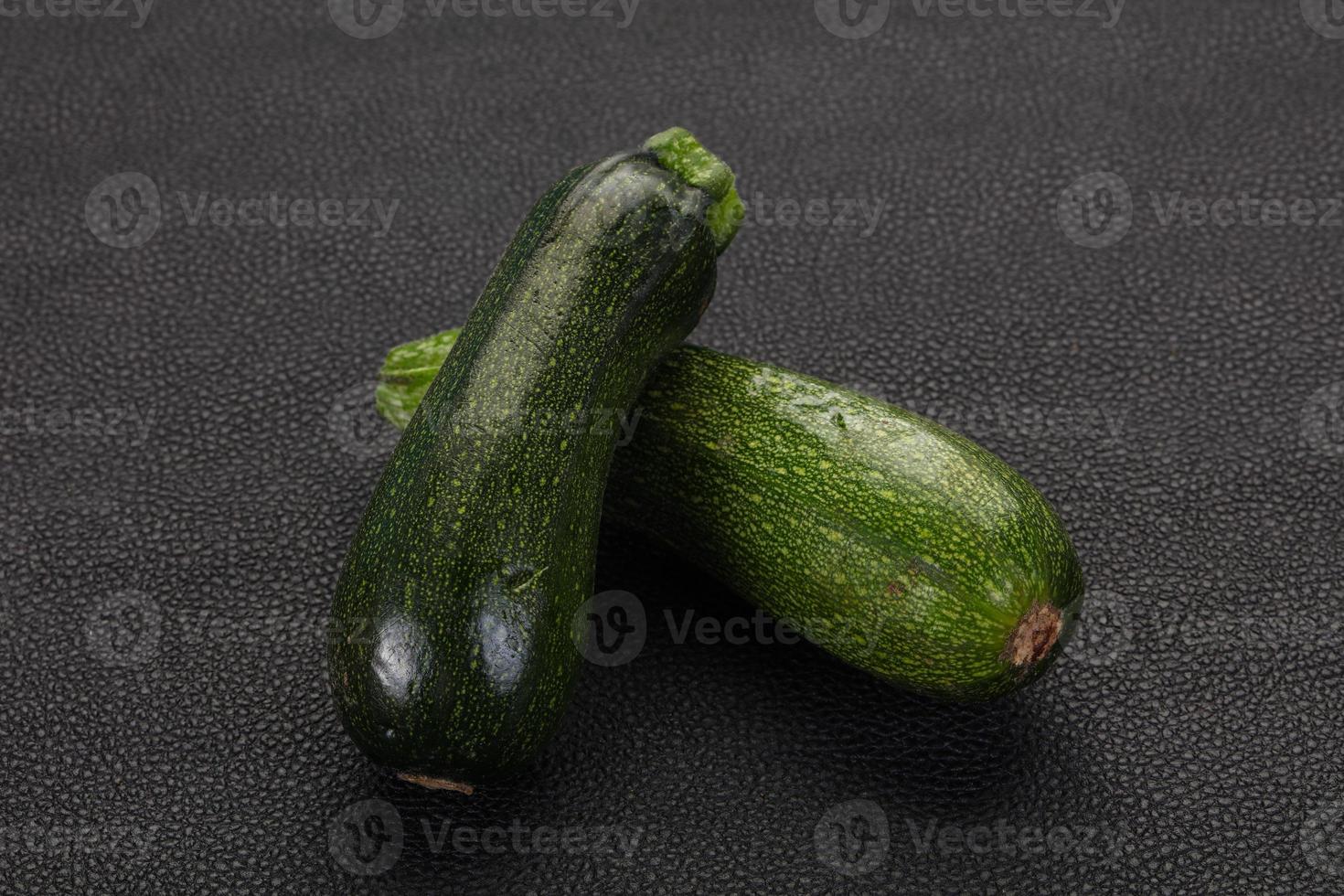Raw ripe zucchini photo