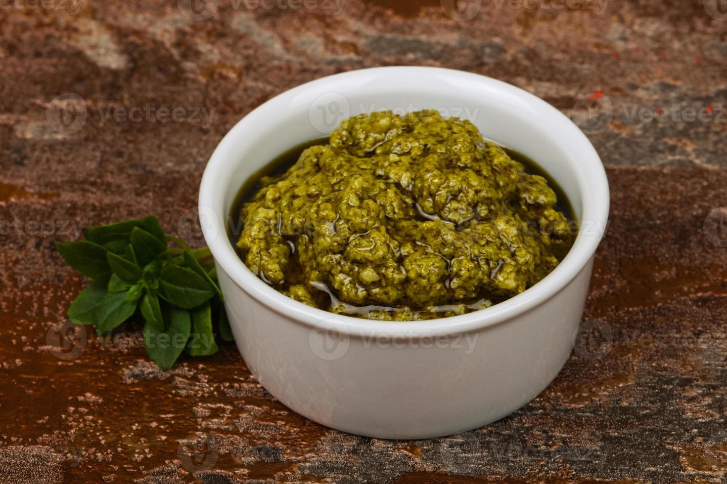 Basil sauce Pesto 8502347 Stock Photo at Vecteezy