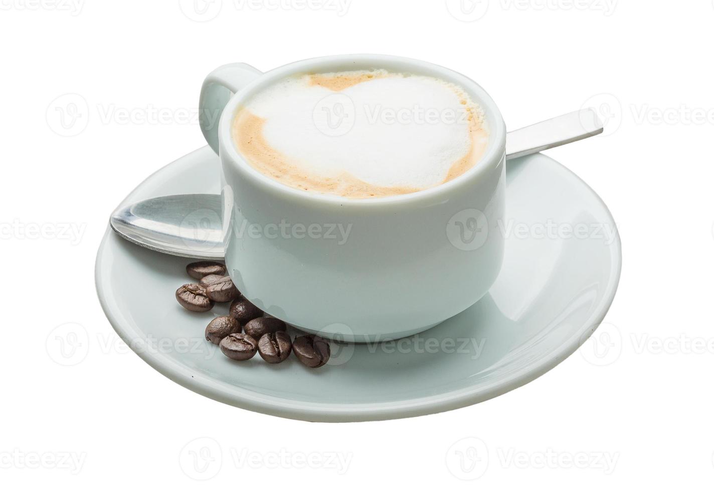 Cappuccino in cup photo