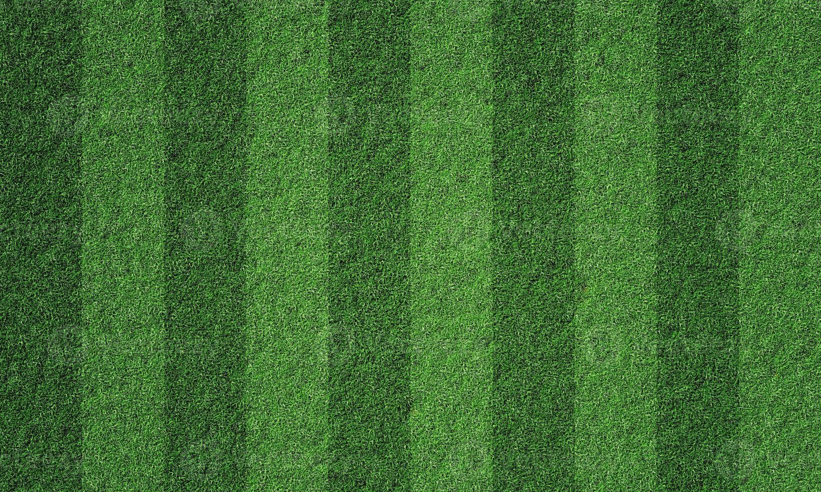 Soccer field in football stadium with line grass pattern. Sport background and athletic wallpaper concept. 3D illustration rendering photo