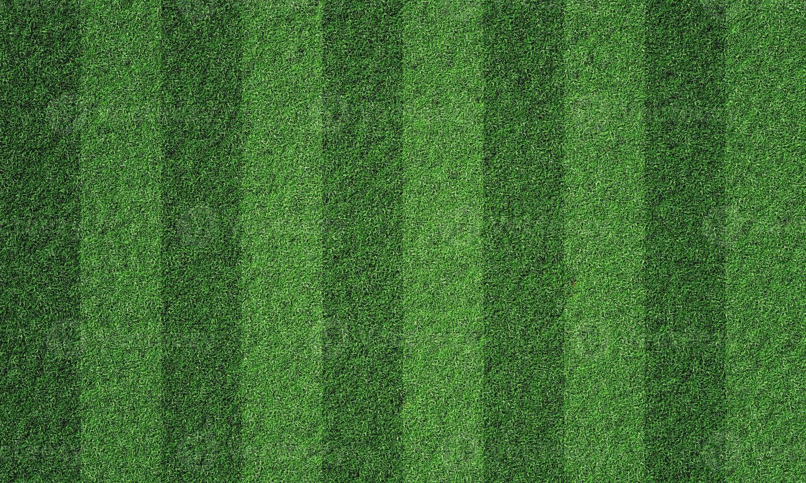 Soccer field in football stadium with line grass pattern. Sport background and athletic wallpaper concept. 3D illustration rendering photo