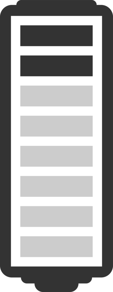 illustrazione png del livello di carica della batteria