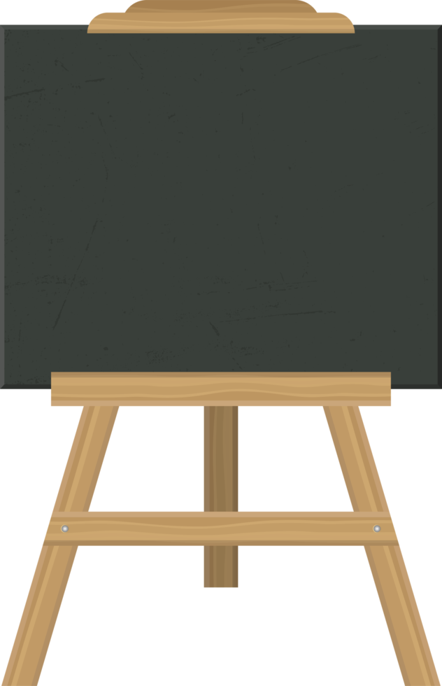 schoolbord ezel png illustratie geïsoleerd op een witte achtergrond