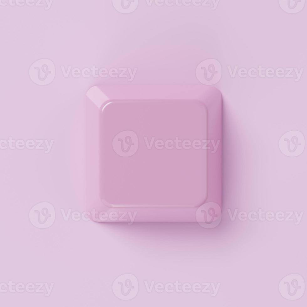 Pink background. Abstract object and technology concept. 3D illustration rendering photo