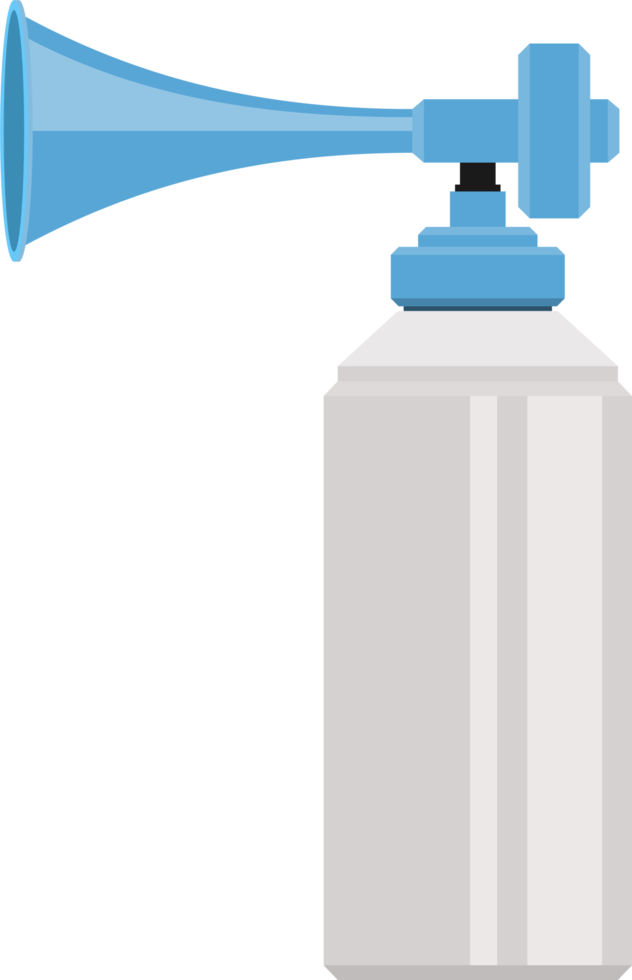 Air horn in flat style png