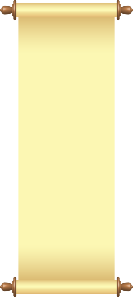 Blank paper scroll png illustration