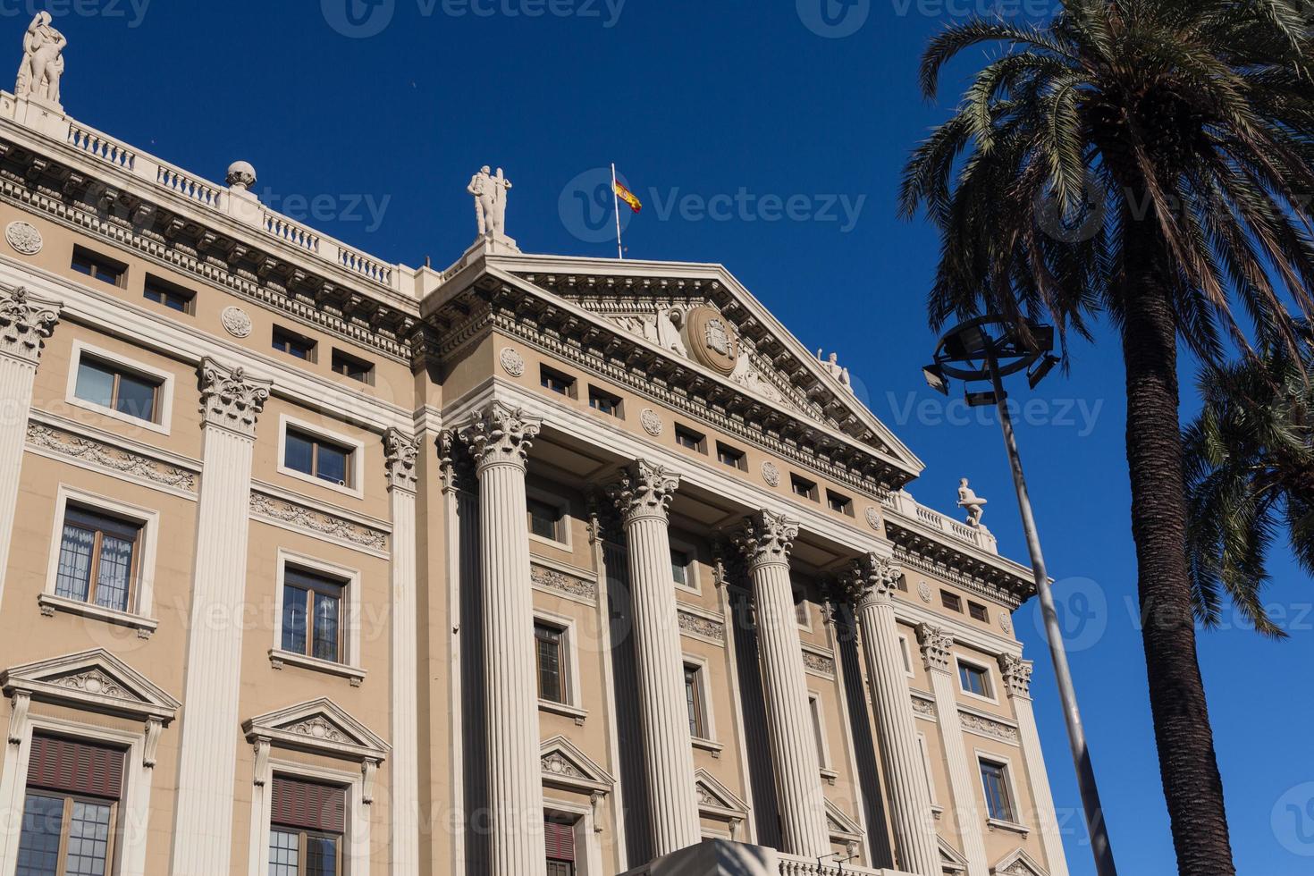 The building of the military government. Barcelona, Catalonia, Spain photo