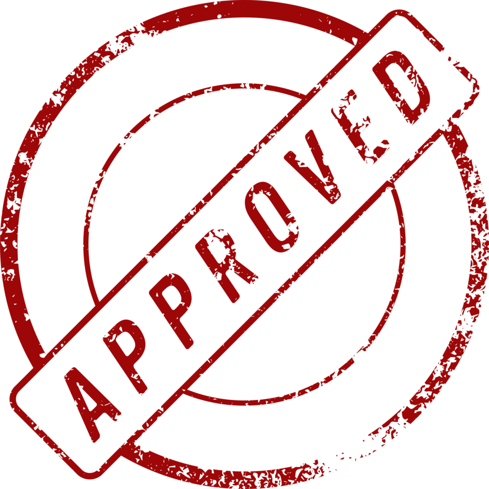 Approved stamp mark png illustration 8503173 PNG