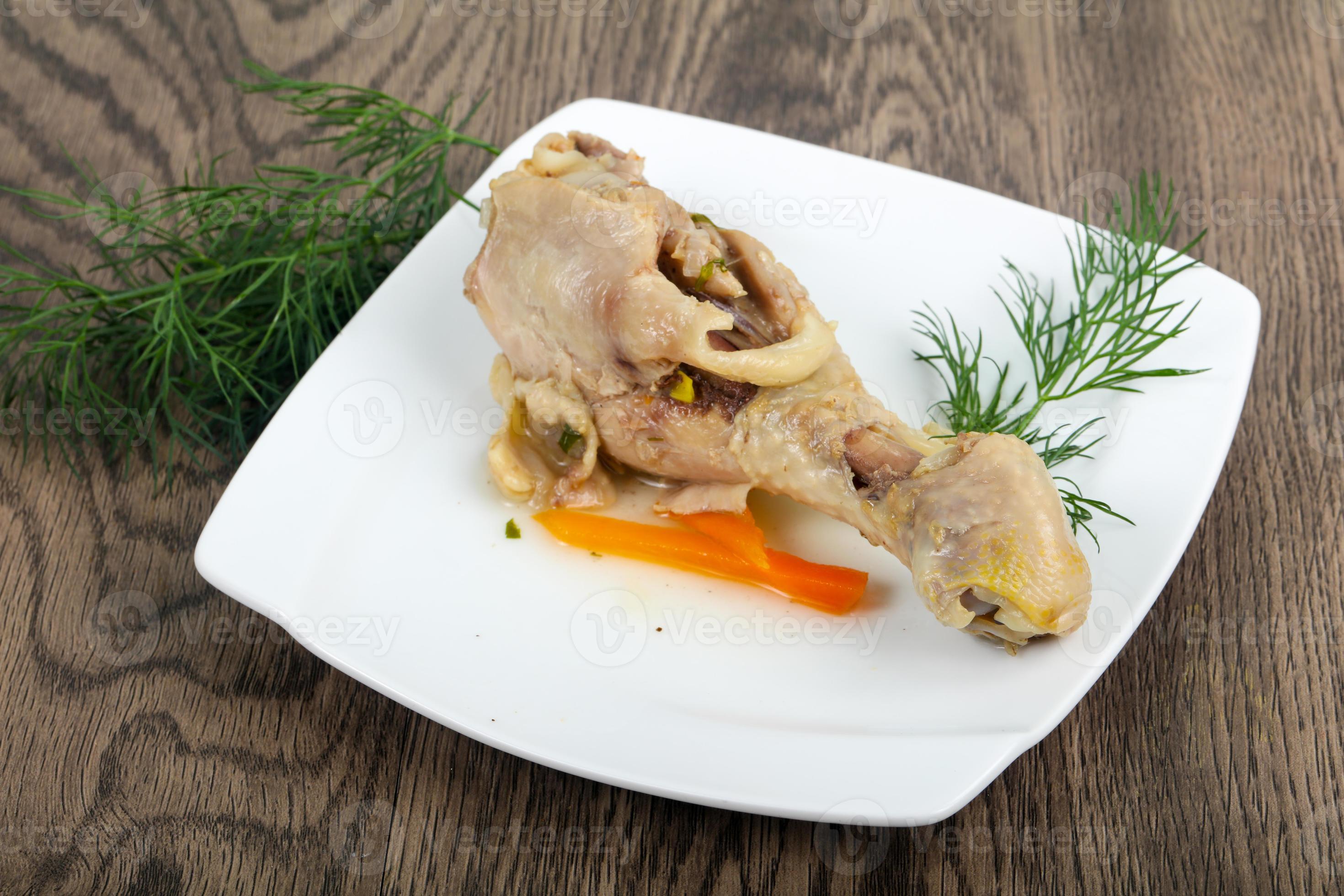 Boiled chicken leg 8503340 Stock Photo at Vecteezy