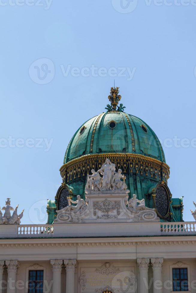 Heldenplatz en el complejo de Hofburg, Viena, Austria foto