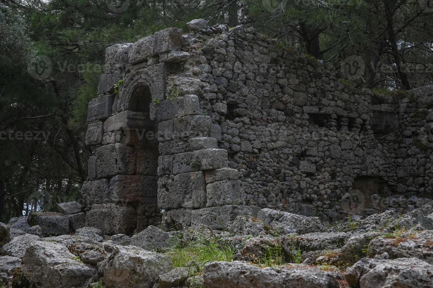 ruinas de phaselis en turquía foto