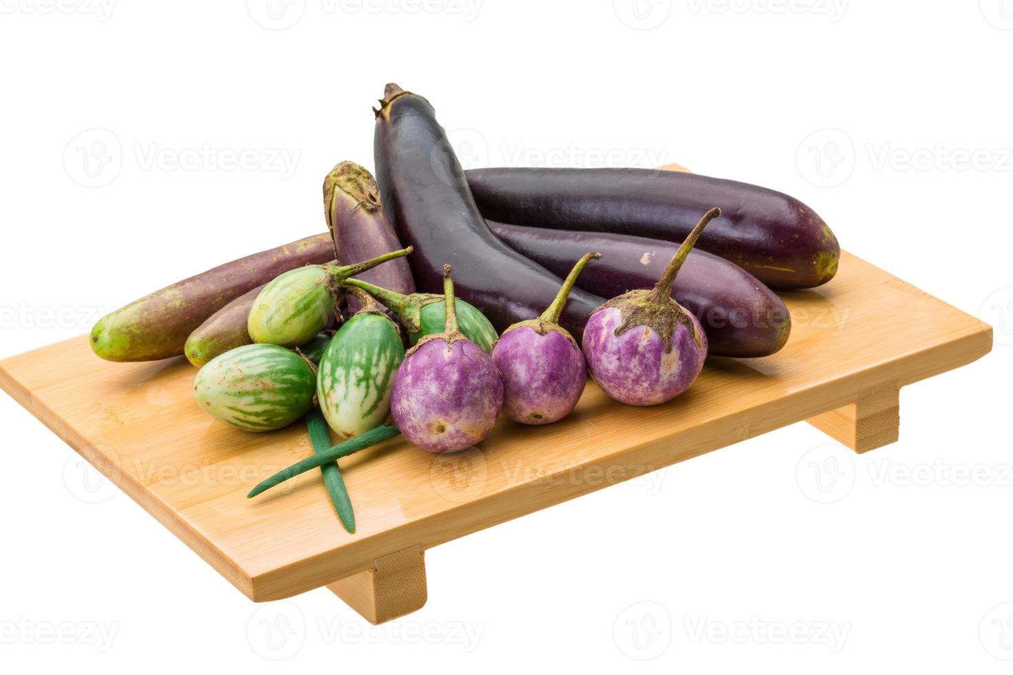Asian egg-plant assortie photo