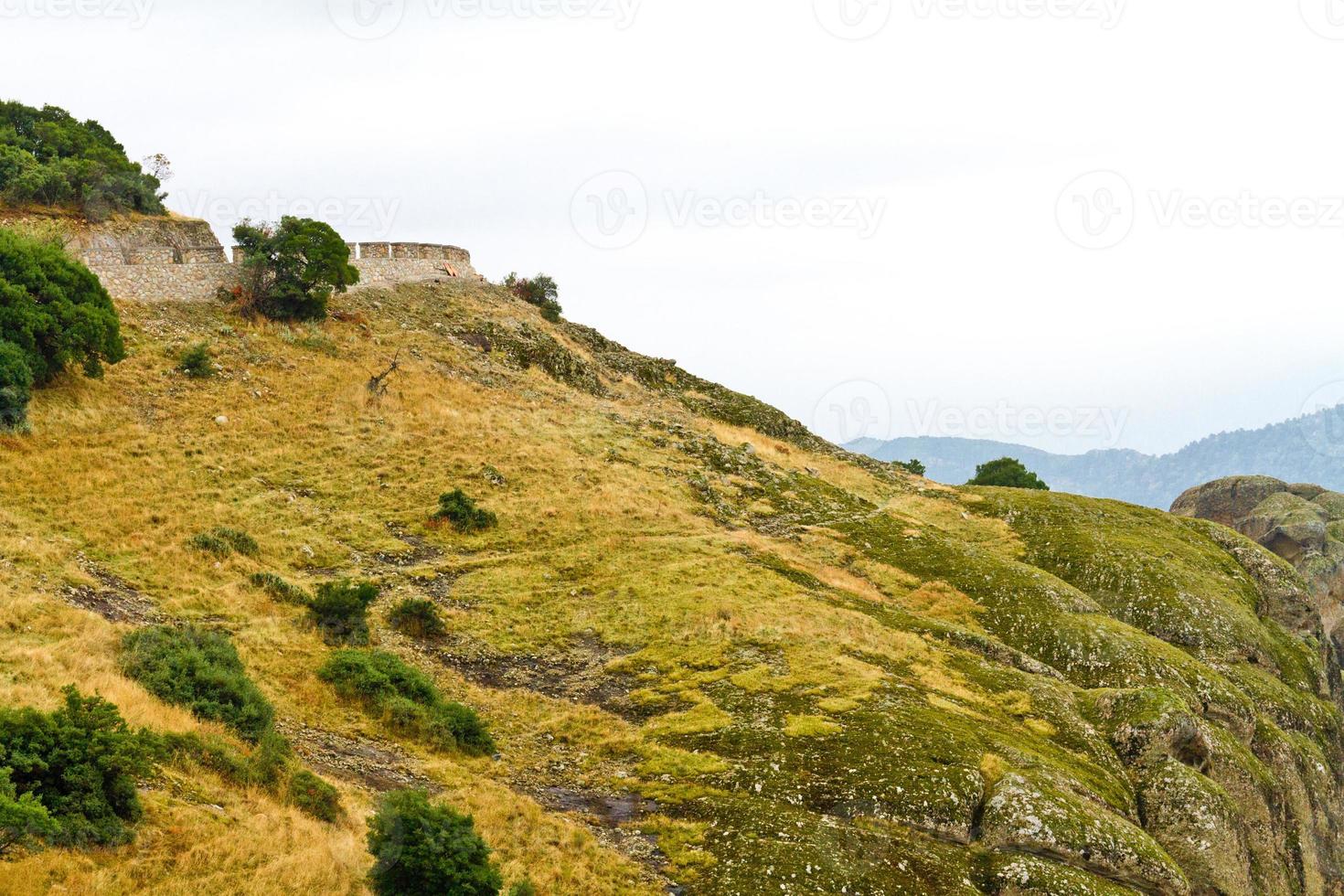 Meteora cliffs and monasteries photo