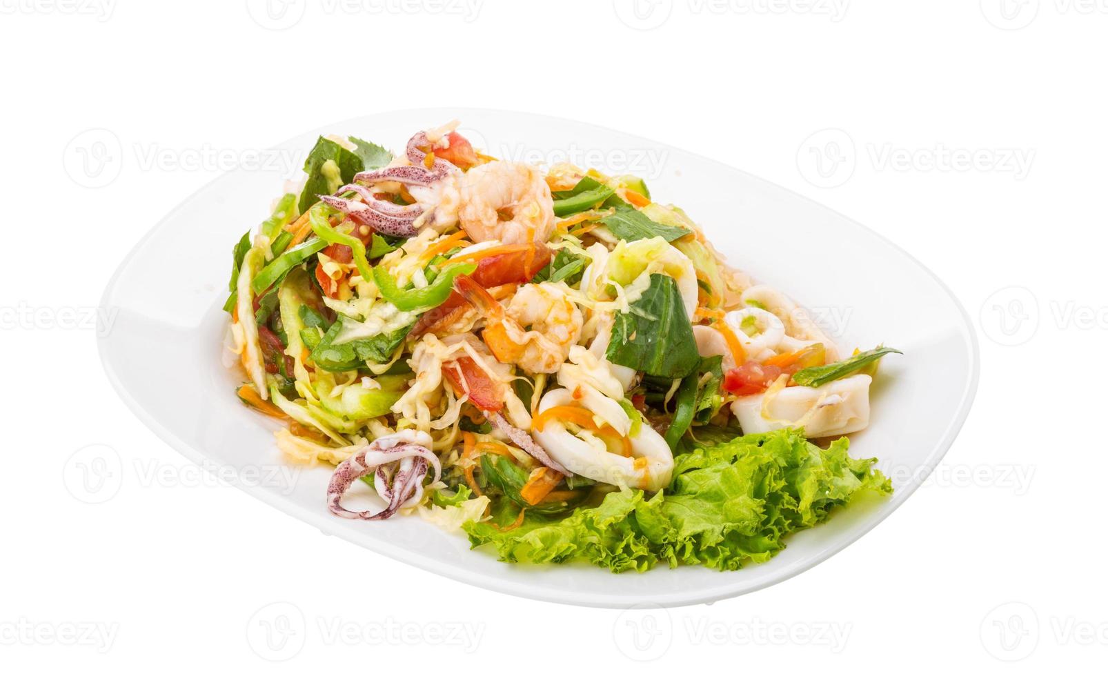 Asian seafood salad photo