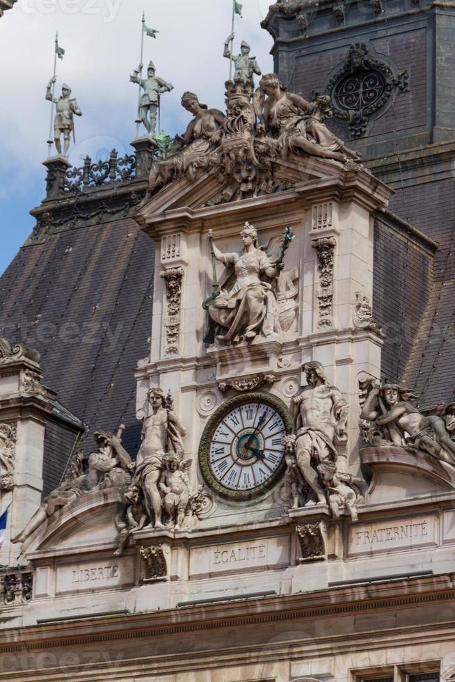 Historic building in Paris France photo