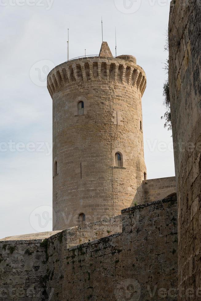 castillo de bellver torre de castillo en mallorca en palma de mallorca islas baleares foto