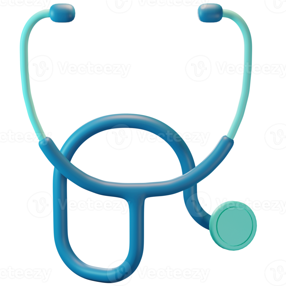 Illustrazione di icone 3d, assistenza sanitaria, stetoscopio, per web, app, infografica png