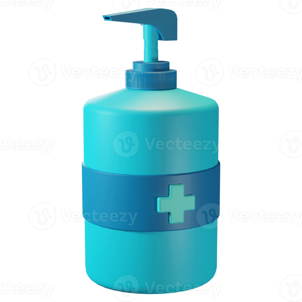 3D Icon Illustration, Healthcare, Hand Sanitizer, For web, app, infographic png