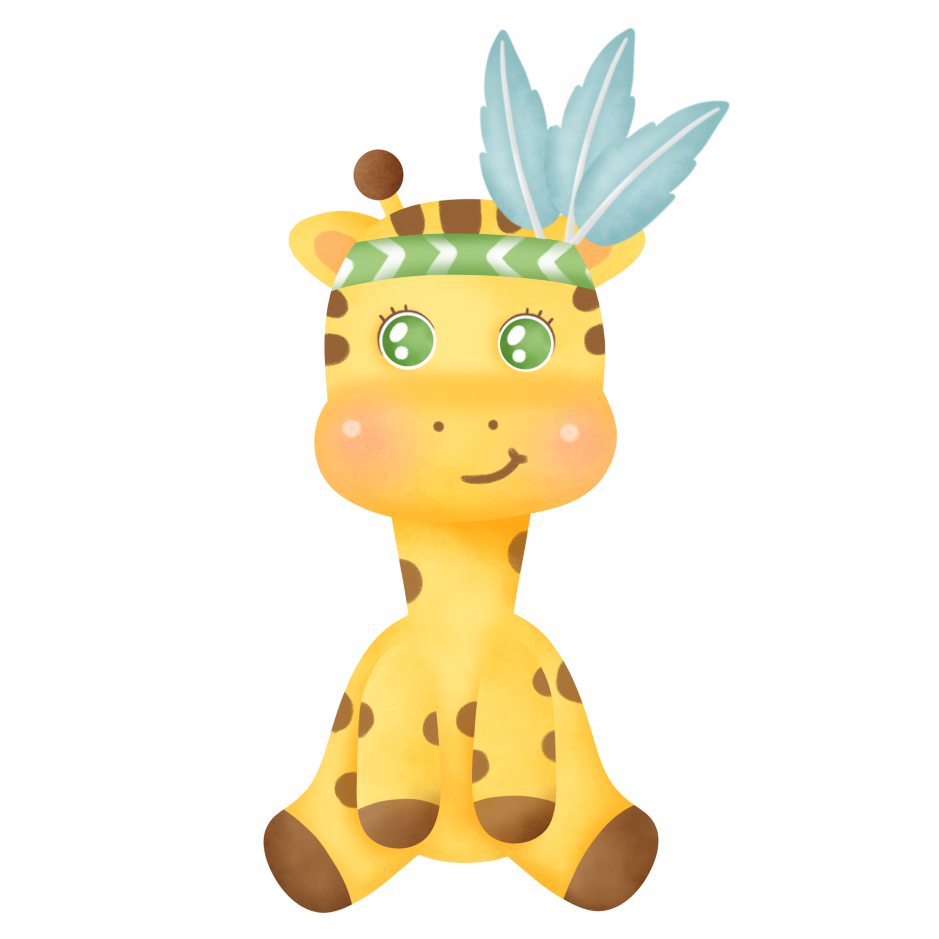 boho giraffe clipart 8505504 PNG