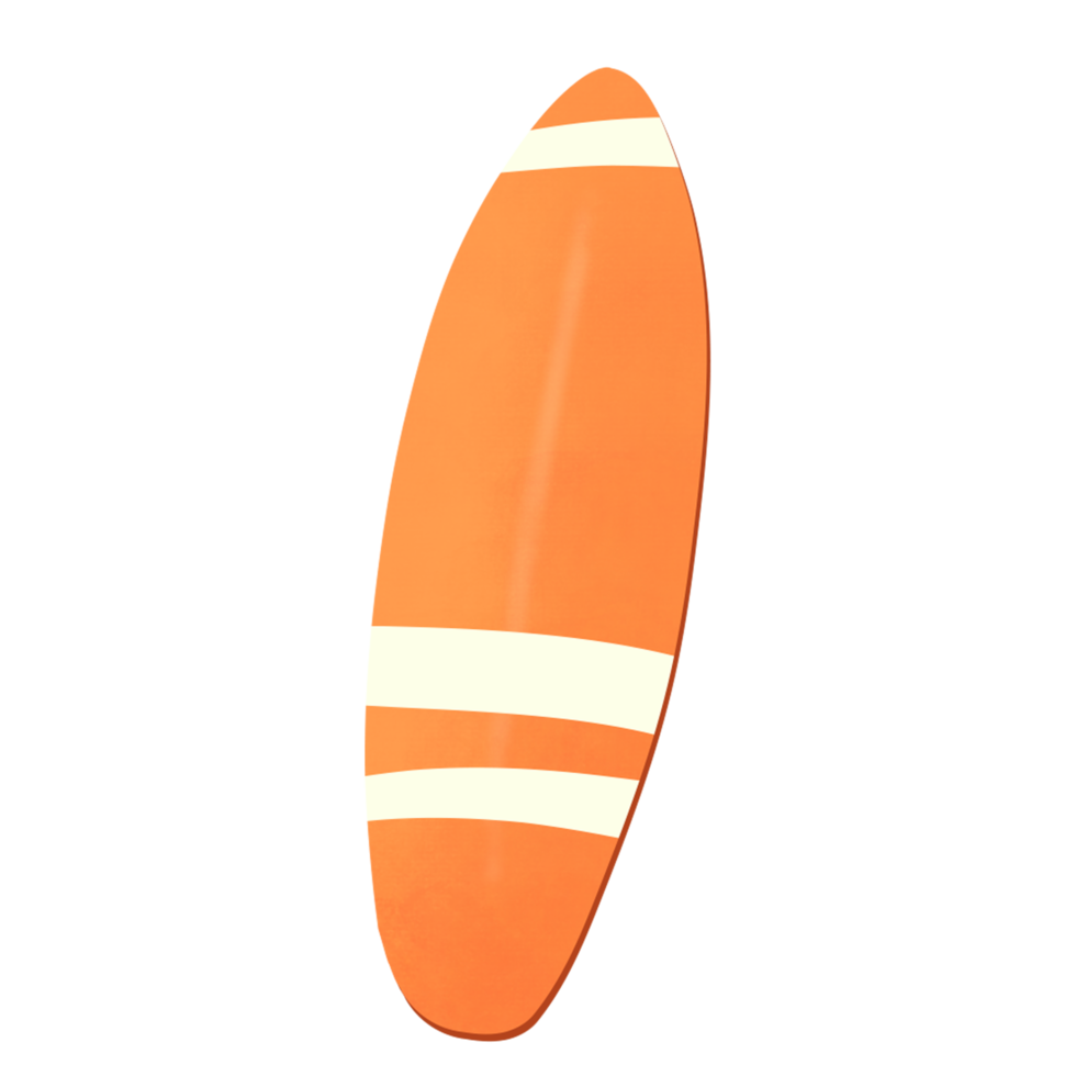 surfbräda akvarell illustration png