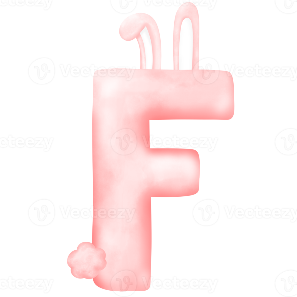 lettre de l'alphabet lapin png