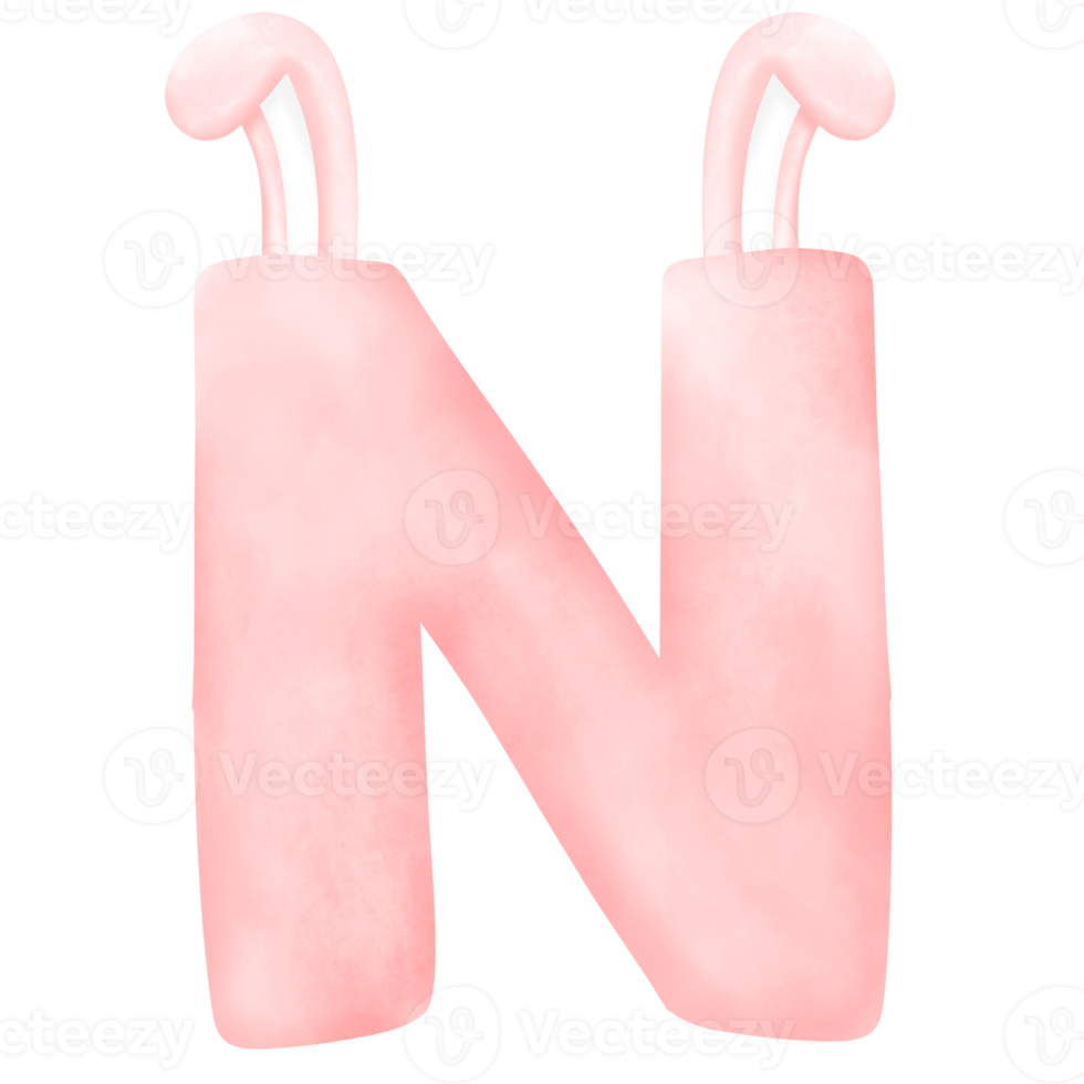 lettre de l'alphabet lapin png