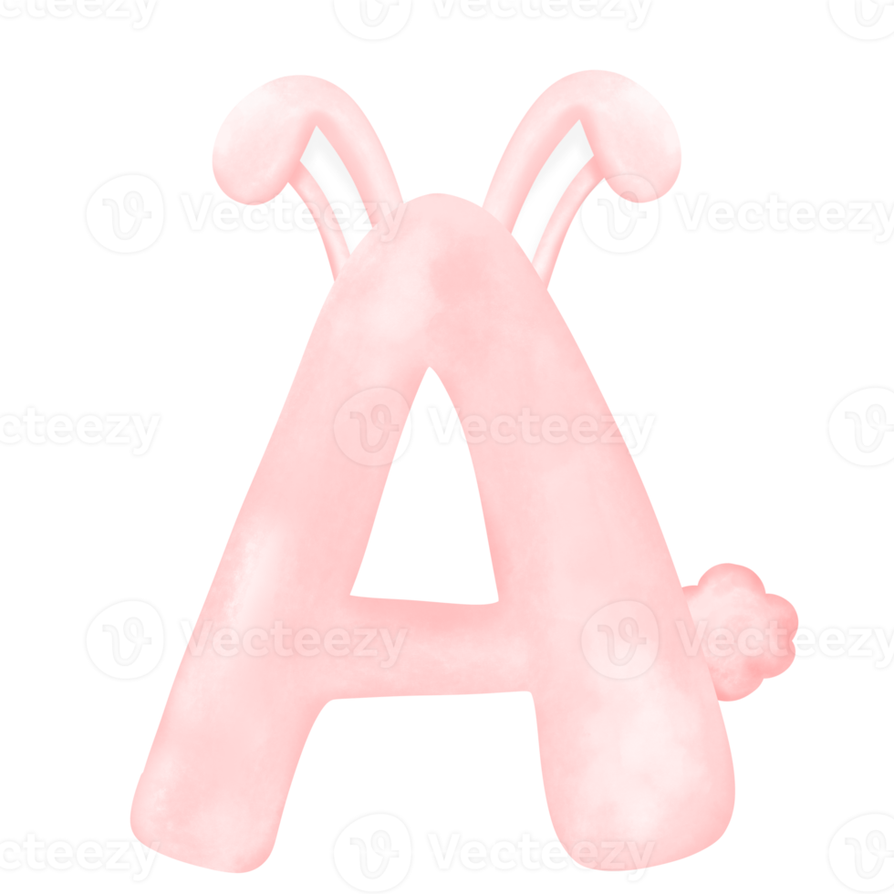 Rabbit Alphabet Letter png