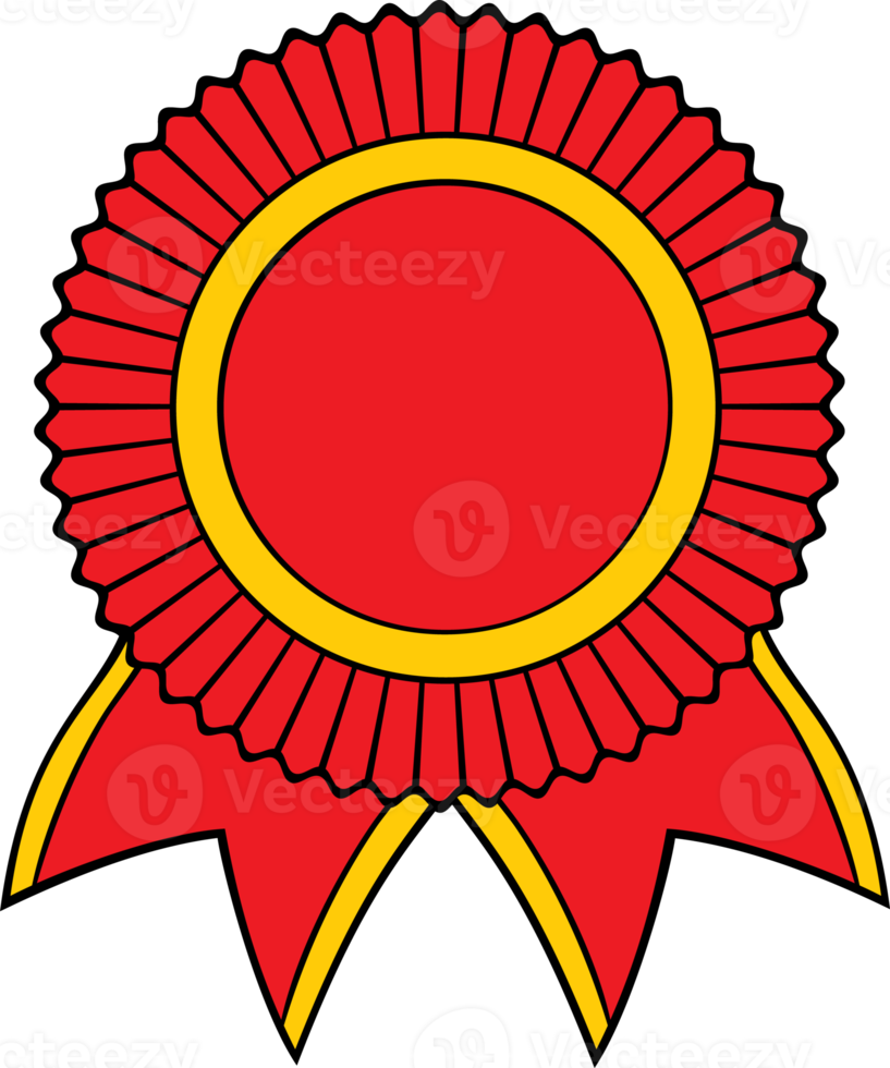 rotes Preisband - Rosette png