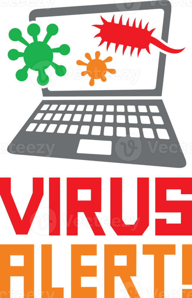 Computer virus alert icon - antivirus concept png