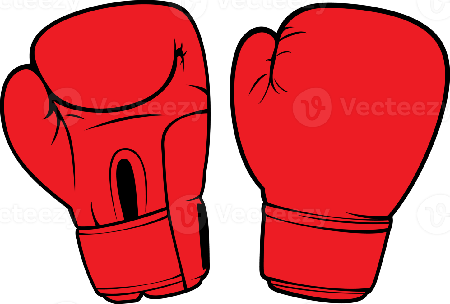 guantes de boxeo rojos png ilustración