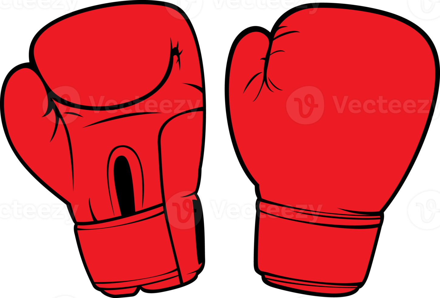 illustration png de gants de boxe rouges