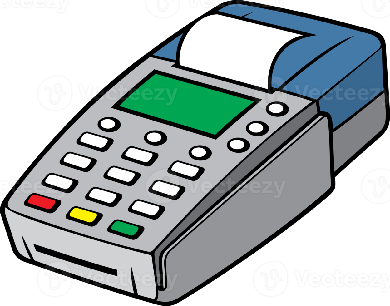 Credit card POS terminal - payment machine png