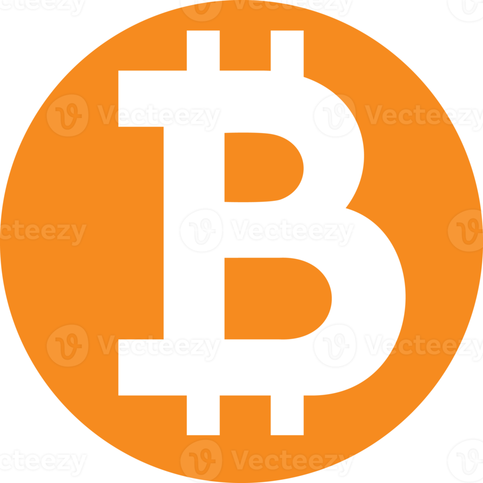 Bitcoin logo color png illustration