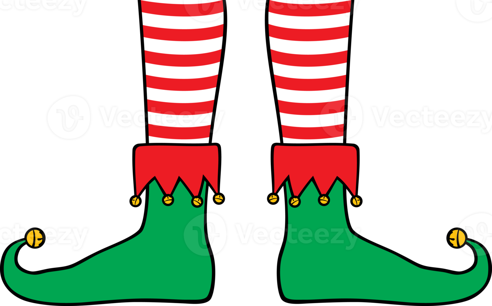 Christmas cartoon elf legs png