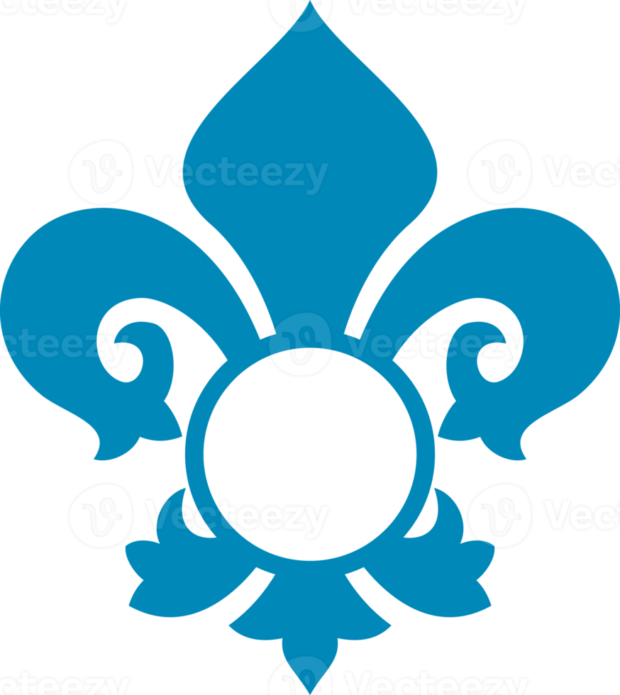 Fleur de lis monogram png illustration