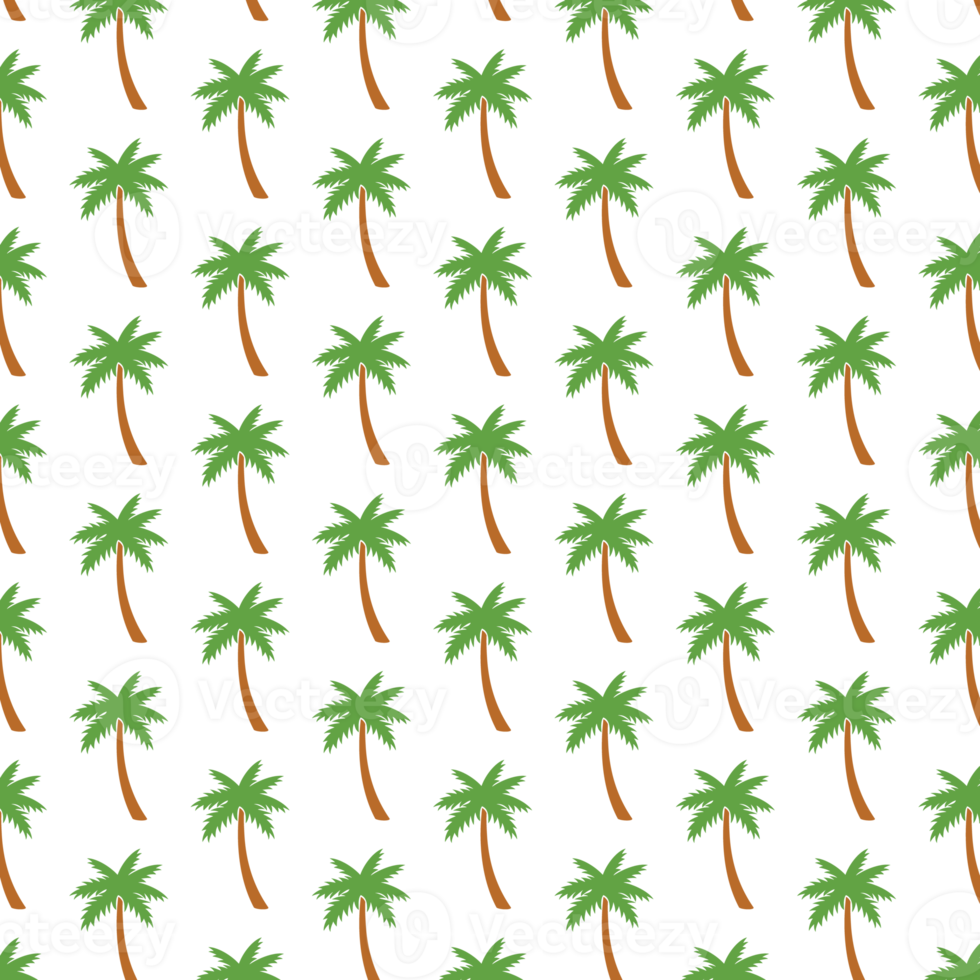 Background pattern with palm trees png