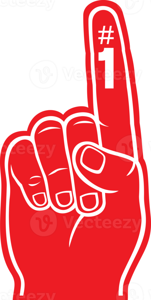 Foam finger png illustration