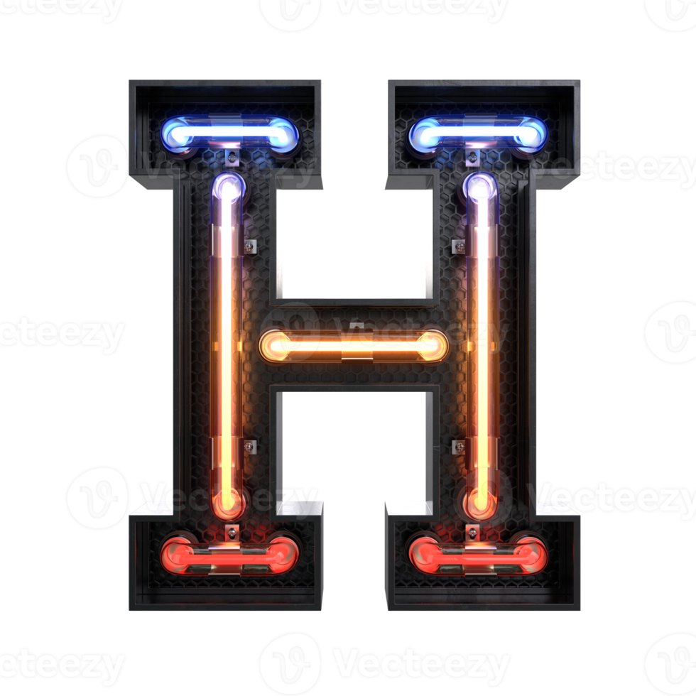 Neon Light Alphabet 8506039 PNG