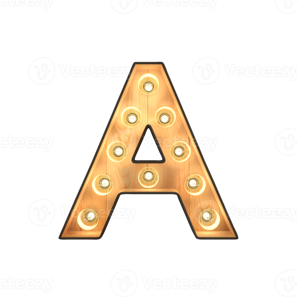 Marquee light Alphabet png