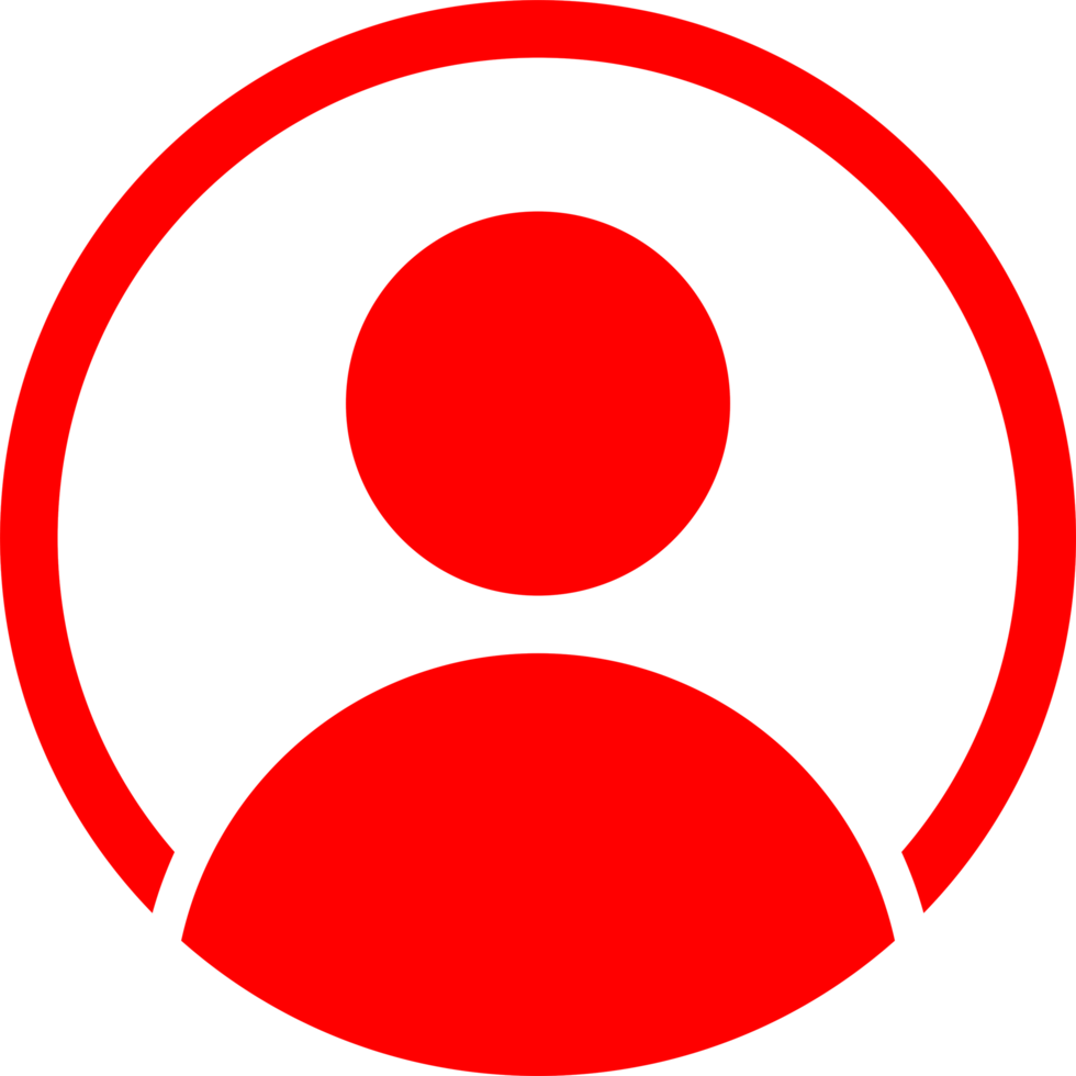 Contact Person Red Icon png