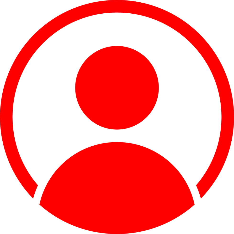 Contact Person Red Icon png