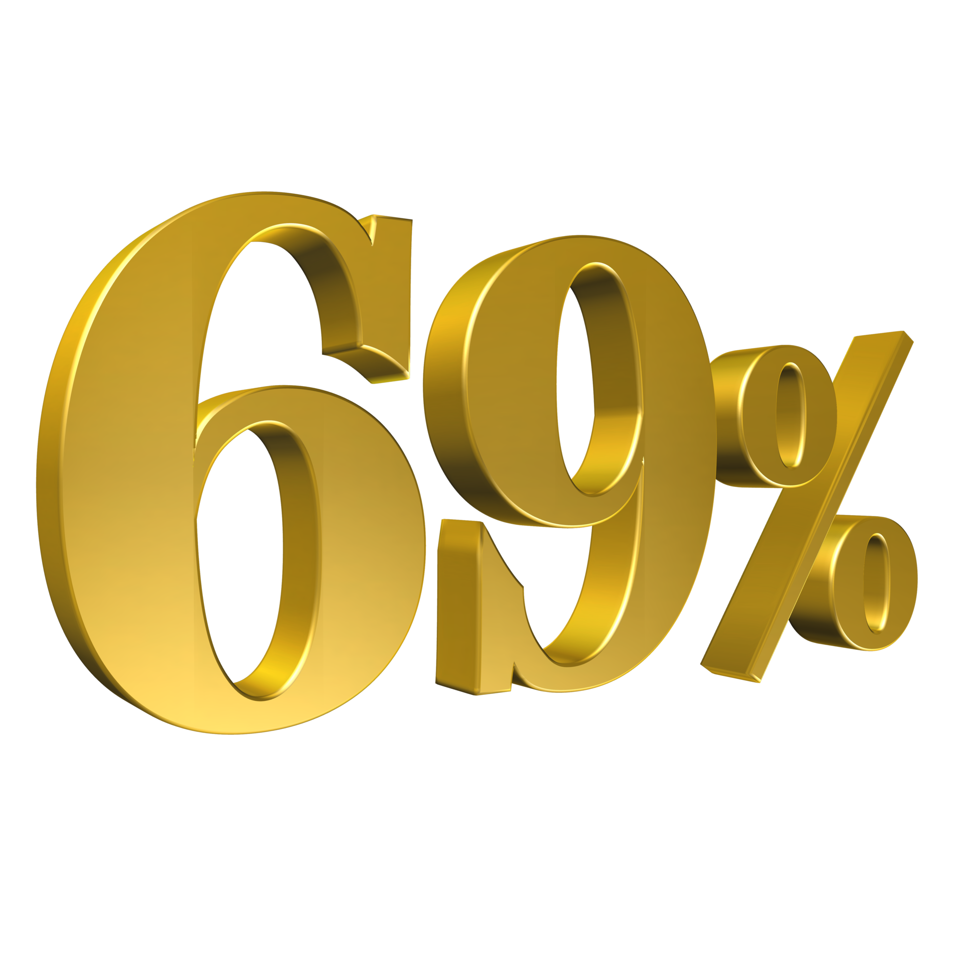 69 Per Cento Oro Numero Sessantanove Rendering 3d 8506436 PNG 69-per-cento-oro-numero-sessantanove-rendering-3d-8506436-png