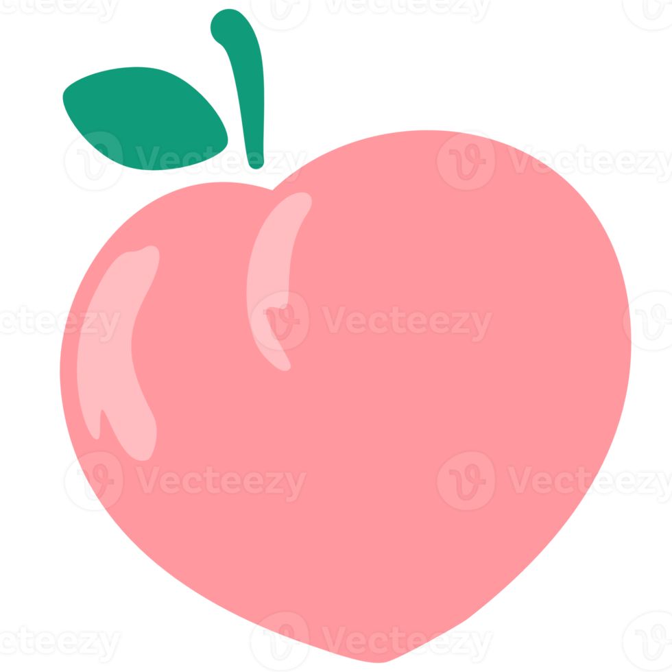 dessin animé de fruits pêche png