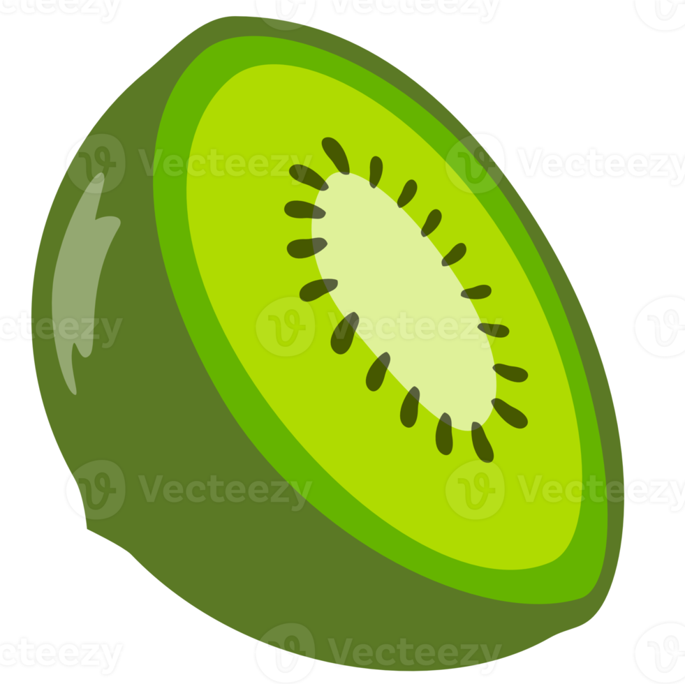 kiwi fruit split cartoon png