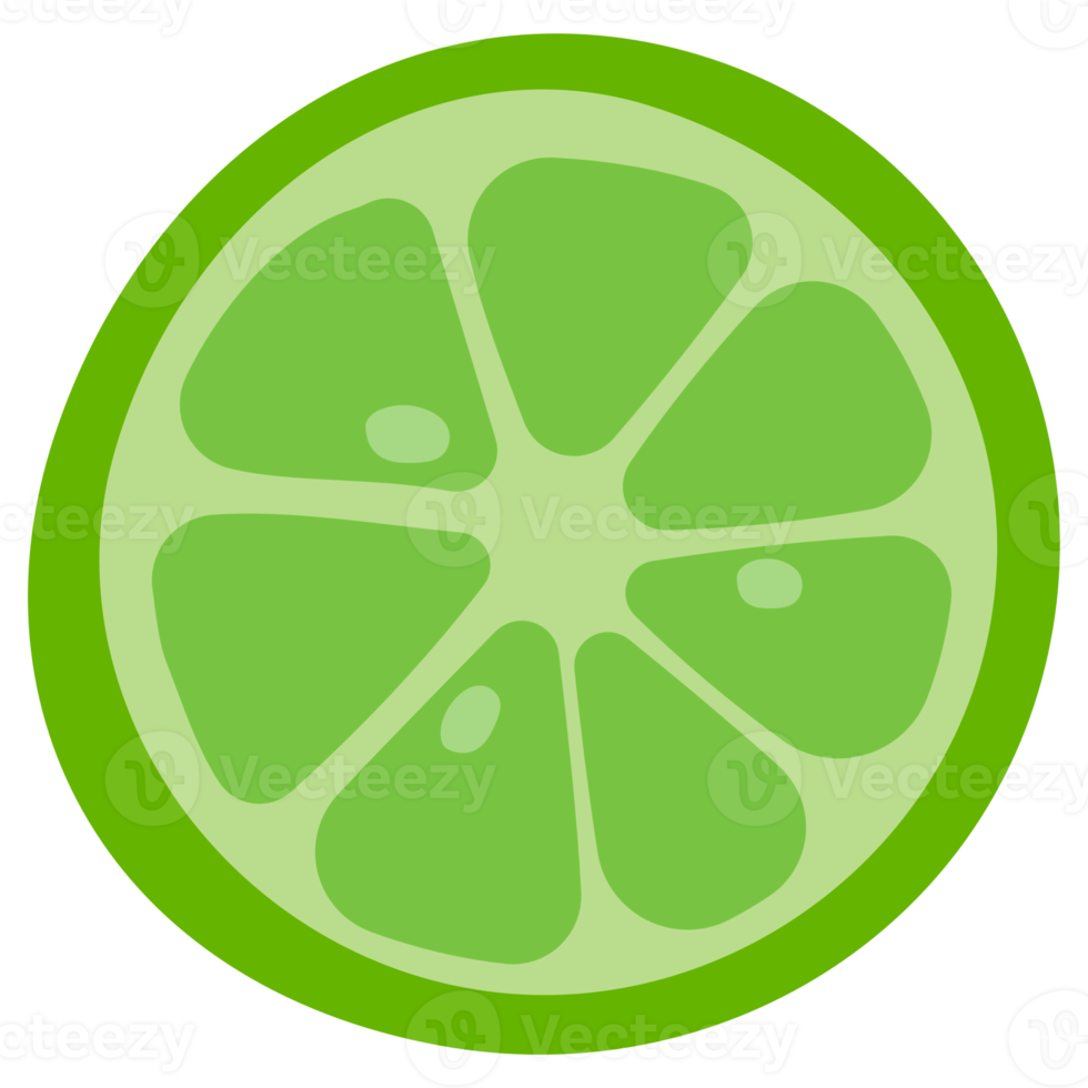 limone verde lime spaccato png