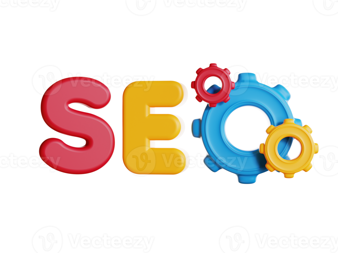 concept d'optimisation de moteur de recherche 3d seo. rendu 3d. png