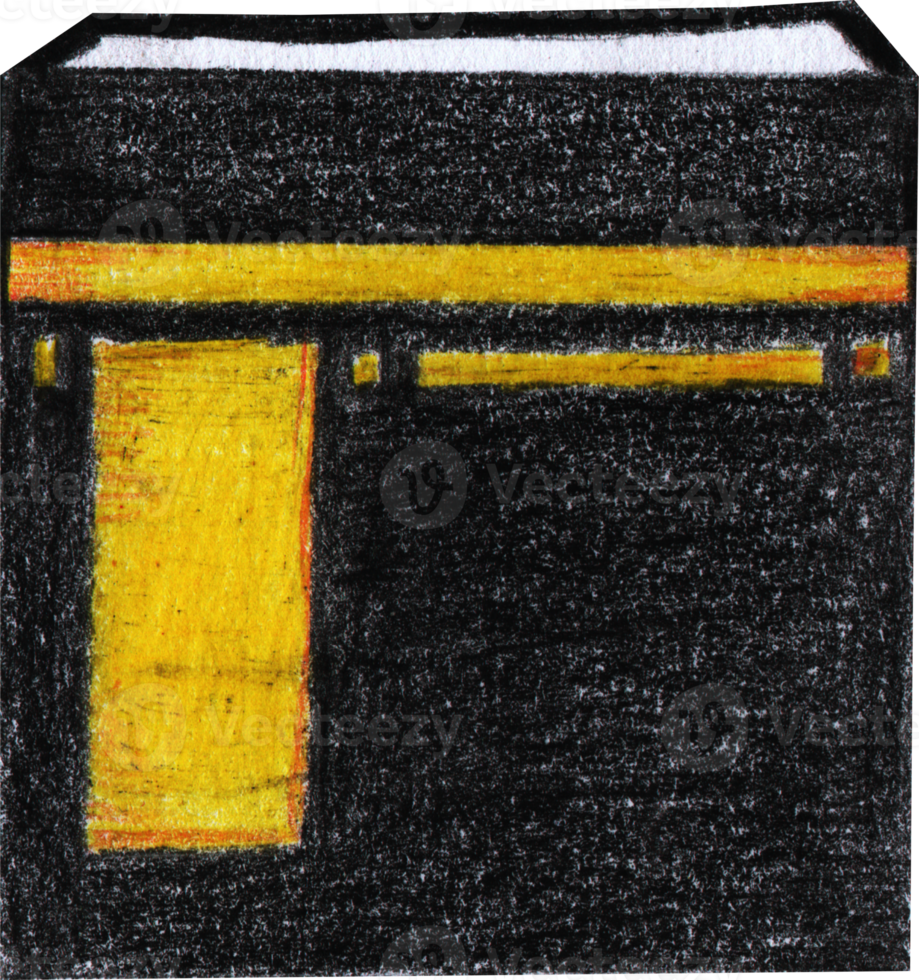 Kaaba in Colored Pencil png