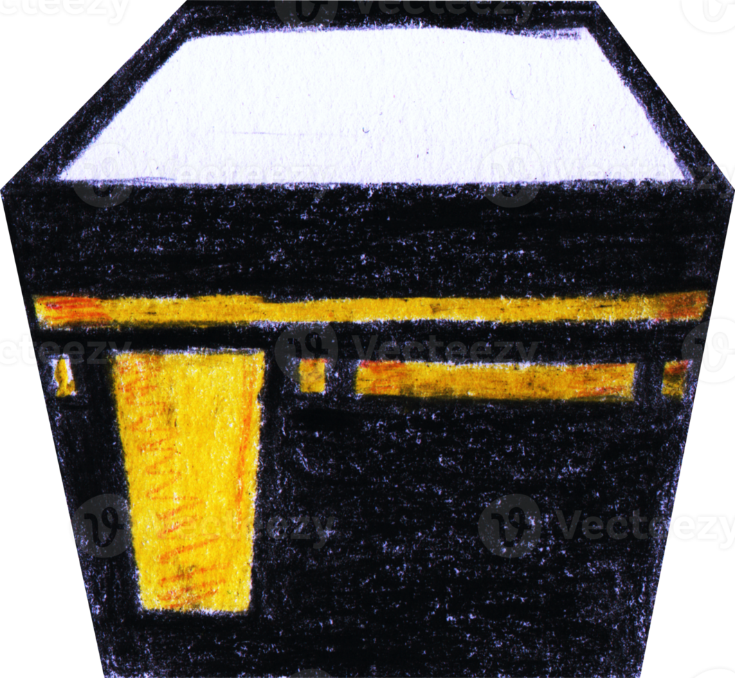 Kaaba in Colored Pencil png