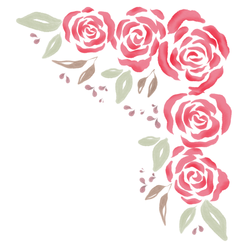 bouquet de fleurs aquarelle png