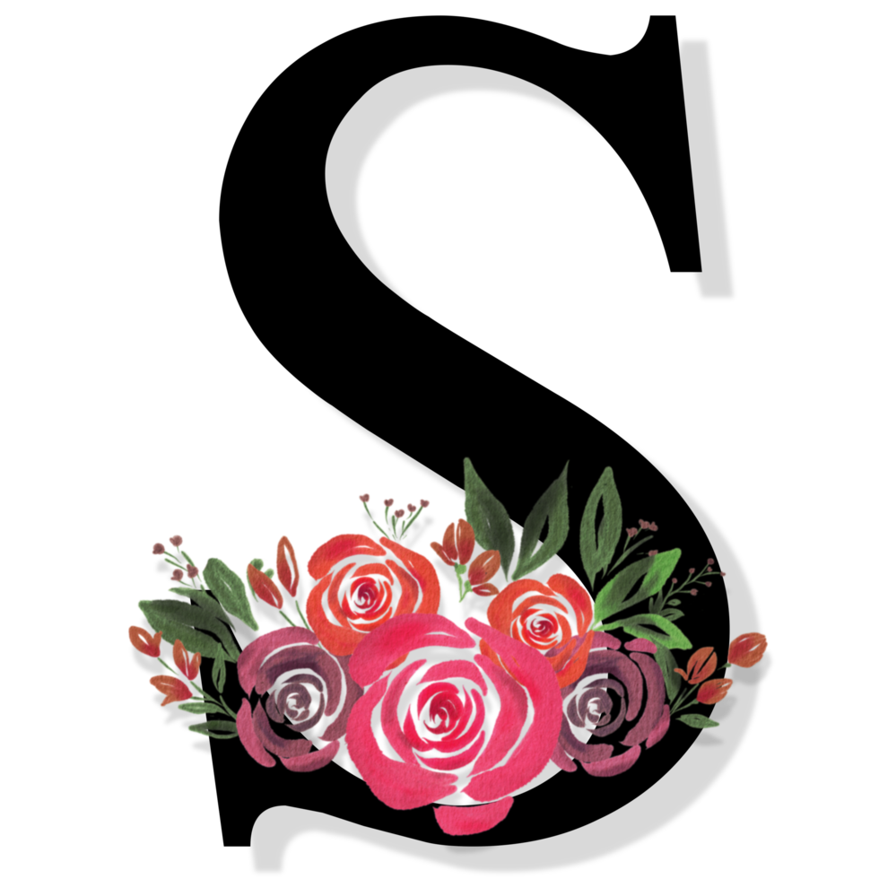 Floral Letter Alphabet png